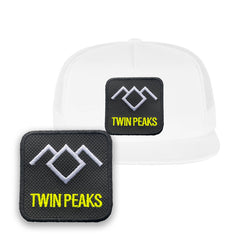 David Lynch Hat Embroidered Trucker Mesh Black White Twin Peaks 