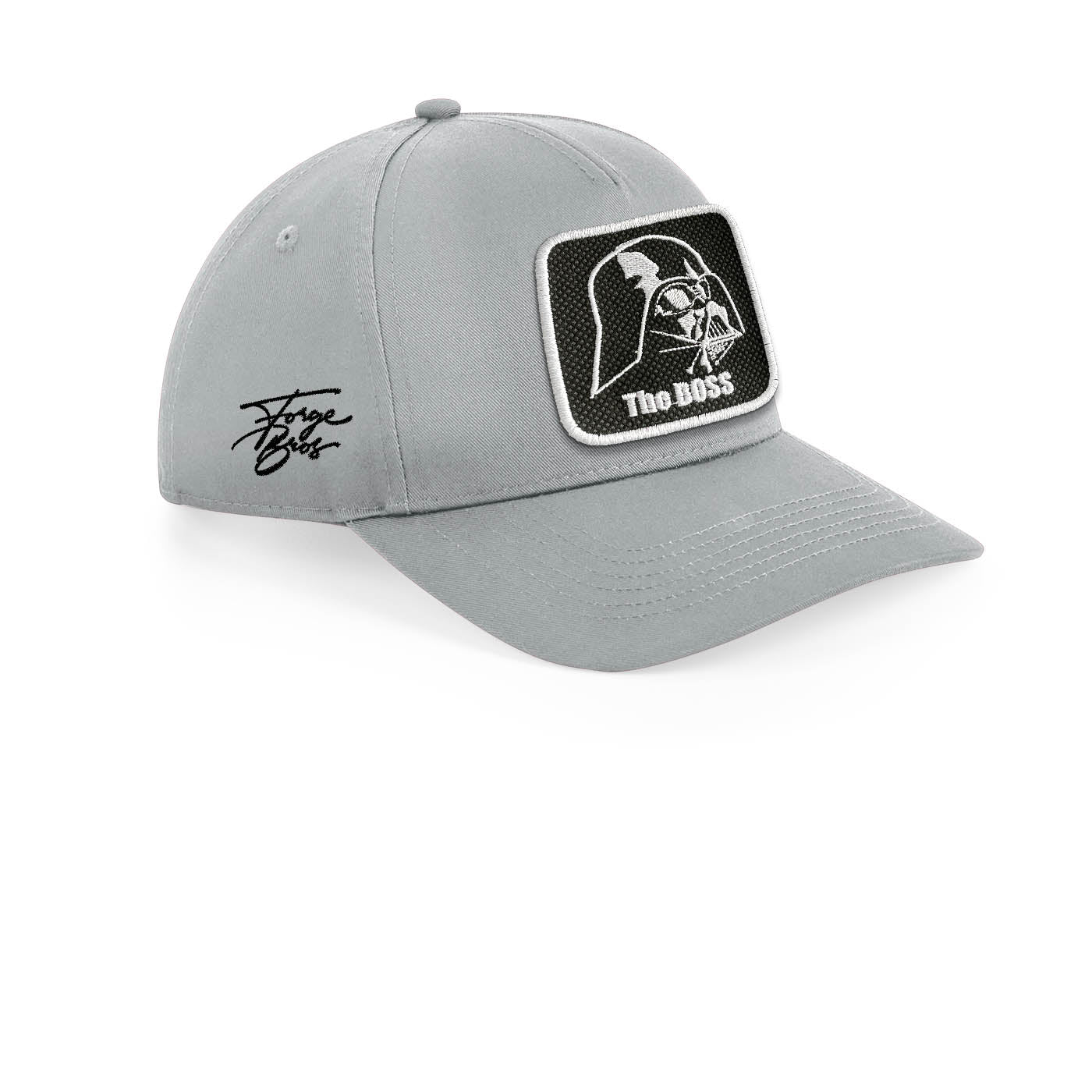 Darth Vader The Boss Baseball Hat – Star Wars Embroidered Cap Light Grey