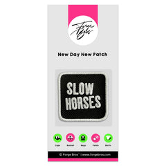 Slow Horses Patch Embroidered Hook & Loop Removable Patch for Forge Bros Caps