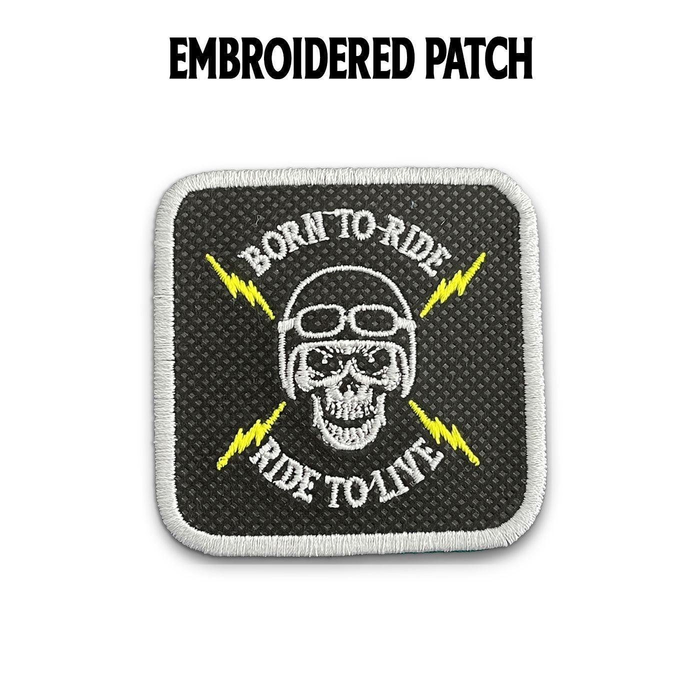 Born To Ride Embroidered Velcro Patch for Forge Bros Caps - Forge Bros