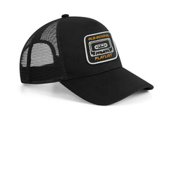 Old school Cap Embroidered Velcro Patch Nostalgia Snapback Trucker Hat Black, White, Grey